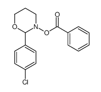[2-(4-chlorophenyl)-1,3-oxazinan-3-yl] benzoate结构式