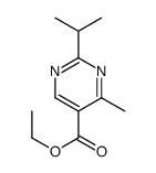 Ethyl 2-isopropyl-4-methyl-5-pyrimidinecarboxylate结构式