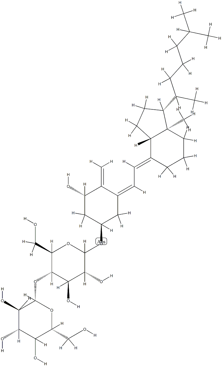 1-hydroxyvitamin D3-cellobioside Structure