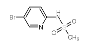 N-(5-溴-2-吡啶基)甲磺酰胺结构式