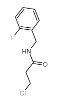 3-氯-n-(2-氟苄基)丙酰胺结构式