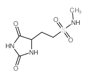 4-Imidazolidineethanesulfonamide,N-methyl-2,5-dioxo-结构式