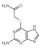2-[(2-amino-5H-purin-6-yl)sulfanyl]acetamide结构式