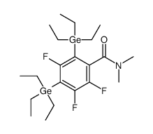 2,3,5-trifluoro-N,N-dimethyl-4,6-bis(triethylgermyl)benzamide Structure