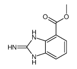 2-氨基-1H-苯并咪唑-4-甲酸甲酯结构式