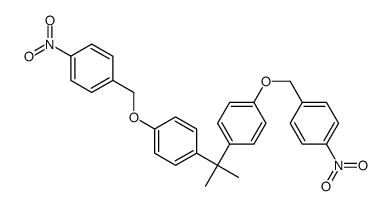 1-nitro-4-[[4-[2-[4-[(4-nitrophenyl)methoxy]phenyl]propan-2-yl]phenoxy]methyl]benzene Structure