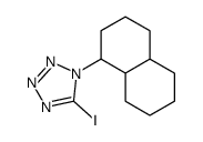 1-(1,2,3,4,4a,5,6,7,8,8a-decahydronaphthalen-1-yl)-5-iodotetrazole结构式