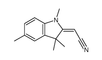 2-(1,3,3,5-tetramethylindol-2-ylidene)acetonitrile Structure