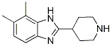 6,7-DIMETHYL-2-PIPERIDIN-4-YL-1H-BENZIMIDAZOLE Structure