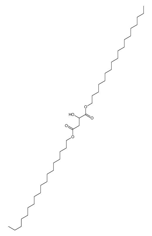 dioctadecyl 2-hydroxybutanedioate Structure