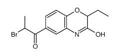 6-(2-bromopropanoyl)-2-ethyl-4H-1,4-benzoxazin-3-one结构式