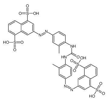 3-[[4-[[4-[(4,8-disulfonaphthalen-2-yl)diazenyl]-2-methylphenyl]carbamoylamino]-3-methylphenyl]diazenyl]naphthalene-1,5-disulfonic acid Structure