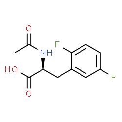 (S)-2-acetamido-3-(2,5-difluorophenyl)propanoic acid结构式