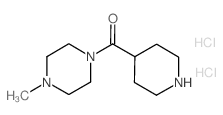 (4-甲基哌啶-1-基)哌啶-4-基-甲酮二盐酸盐结构式