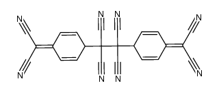 1,2-bis(4-(dicyanomethylene)cyclohexa-2,5-dien-1-yl)ethane-1,1,2,2-tetracarbonitrile结构式