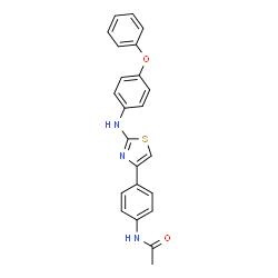 N-(4-(4-((4-PHENOXYPHENYL)AMINO)-3,5-THIAZOLYL)PHENYL)ETHANAMIDE structure