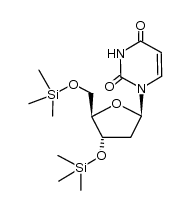 3',5'-O-bis-(trimethylsilyl)-2'-deoxyuridine结构式