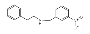 N-[(3-nitrophenyl)methyl]-2-phenylethanamine结构式
