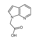 2-{1H-吡咯并[2,3-b]吡啶-1-基}乙酸结构式