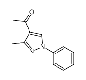 1-(3-Methyl-1-phenyl-1H-pyrazol-4-yl)ethanone结构式
