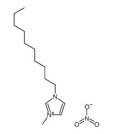 1-Decyl-3-methylimidazolium nitrate structure