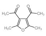 1,1-(2,5-二甲基呋喃-3,4-二基)二乙酮结构式