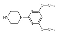 4,6-二甲氧基-2-(1-哌嗪)嘧啶结构式