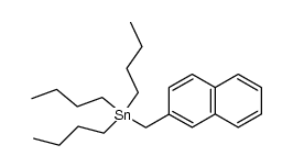 (2-naphthylmethyl)tributylstannane Structure