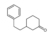 3-(2-phenylethyl)cyclohexan-1-one Structure
