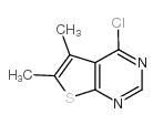 4-Chloro-5,6-dimethyl thieno[2.3-d]pyrimidine Structure