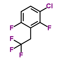1-chloro-2,4-difluoro-3-(2,2,2-trifluoroethyl)benzene结构式