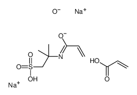 disodium,2-methyl-2-(prop-2-enoylamino)propane-1-sulfonate,phosphinite,prop-2-enoic acid structure