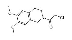 2-氯乙酰基-6,7-二甲氧基-1,2,3,4-四氢异喹啉结构式