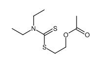 2-(diethylcarbamothioylsulfanyl)ethyl acetate Structure