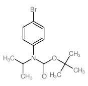 tert-Butyl (4-bromophenyl)(isopropyl)carbamate structure
