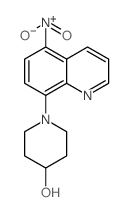 1-(5-硝基喹啉-8-基)哌啶-4-醇结构式
