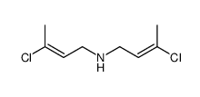 (2Z)-3-Chloro-N-[(2Z)-3-chloro-2-buten-1-yl]-2-buten-1-amine Structure