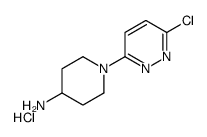 1-(6-氯-3-哒嗪基)-4-哌啶胺盐酸盐结构式