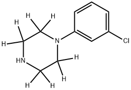 1-(3-Chlorophenyl)piperazine-d8 Structure