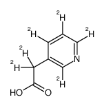 3-Pyridylacetic Acid-d6 Structure