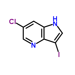 6-Chloro-3-iodo-1H-pyrrolo[3,2-b]pyridine Structure