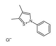 4,5-dimethyl-2-phenyl-1,2-thiazol-2-ium,chloride结构式