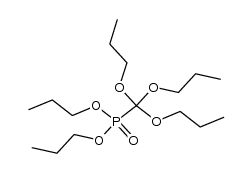 O,O-dipropyl (tripropoxymethyl)phosphonate结构式