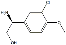 (2S)-2-AMINO-2-(3-CHLORO-4-METHOXY-PHENYL)ETHANOL Structure