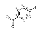1-碘代-4-硝基苯-13C6结构式