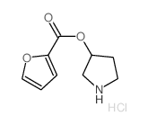 3-Pyrrolidinyl 2-furoate hydrochloride结构式