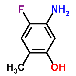 5-氨基-4-氟-2-甲基苯酚结构式