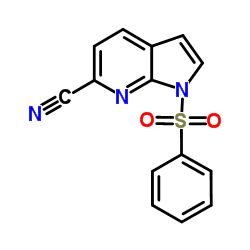 1-(苯磺酰基)-1H-吡咯并[2,3-b]吡啶-6-甲腈图片