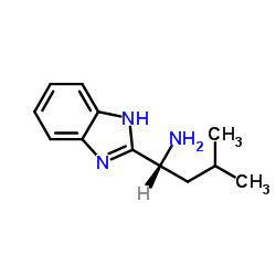 (R)-(+)-2-(α-(异丁基)甲胺)-1H-苯并咪唑结构式
