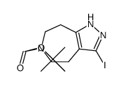 3-Iodo-4,5,7,8-tetrahydro-1H-1,2,6-triaza-azulene-6-carboxylicacidtert-butylester Structure